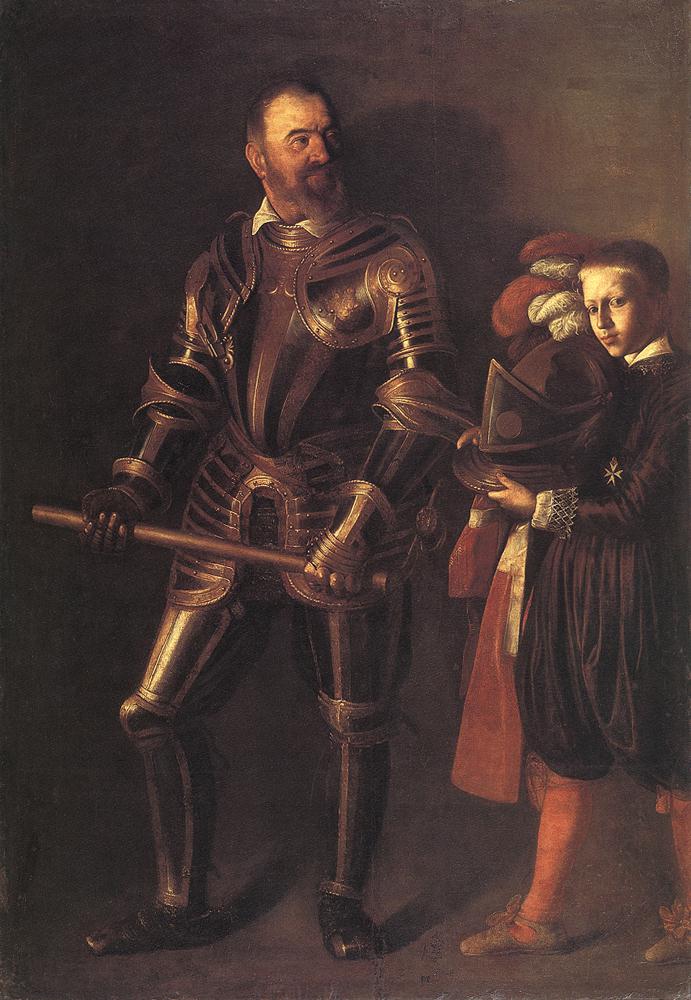  Alof de Wignacourt <br> , <br> Portrait of Alof de Wignacourt. 1607-08. Oil on canvas, 195 x 134 cm. Musee du Louvre, Paris.  