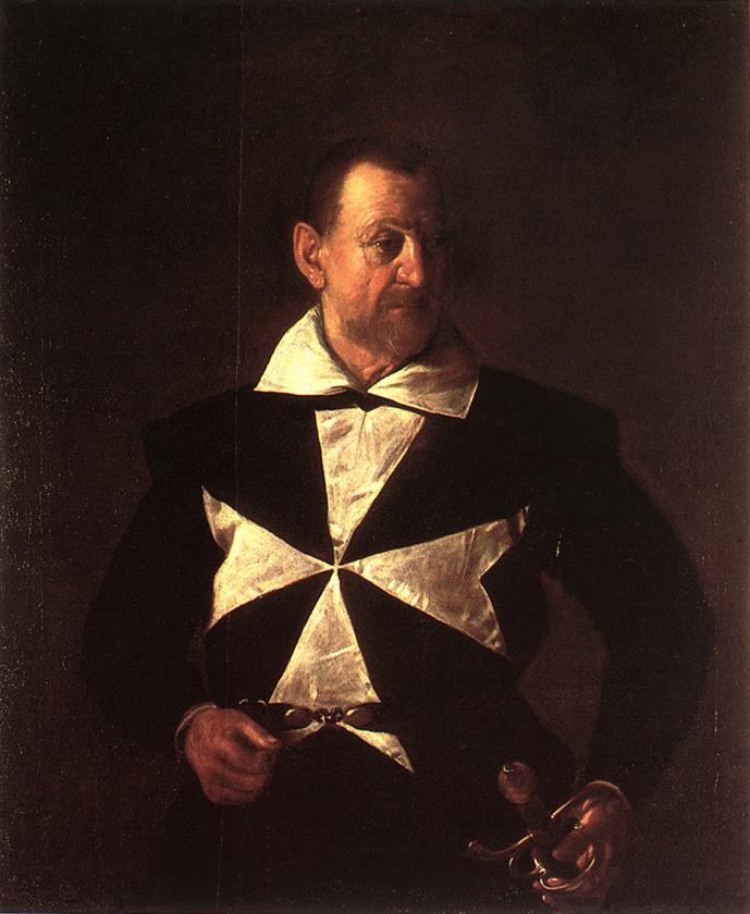 Portrait of Alof de Wignacourt. 1608. Oil on canvas, 118,5 x 95,5 cm. Galleria Palatina (Palazzo Pitti), Florence.  