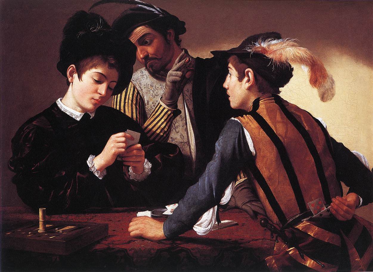 The Cardsharps. c. 1596. Oil on canvas, 90 x 112 cm. Kimbell Art Museum, Forth Worth 