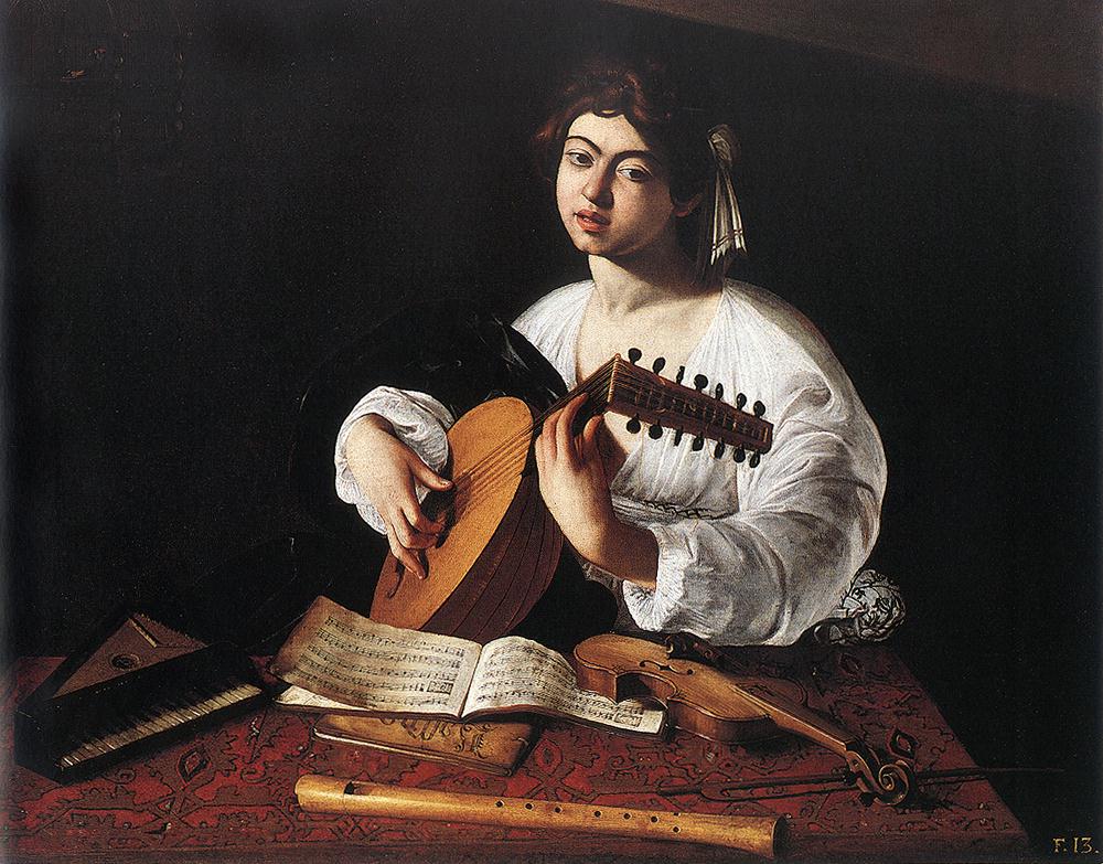  <br> The Lute Player. c. 1600. Oil on canvas, 100 x 126,5 cm. Metropolitan Museum of Art, New York (on loan) 