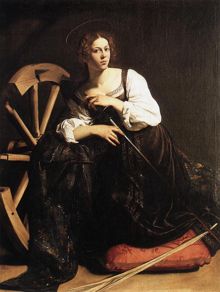    <br> St Catherine of Alexandria. c. 1598. Oil on canvas, 173 x 133 cm. Thyssen-Bornemisza Collection, Madrid. 