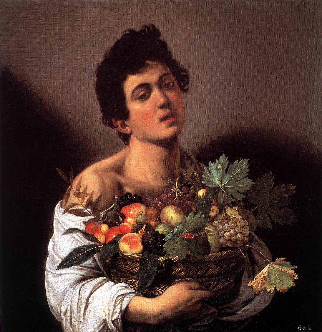    , 1953 <br>   ,  <br> Boy with a Basket of Fruit c. 1593 Oil on canvas, 70 x 67 cm Galleria Borghese, Rome 