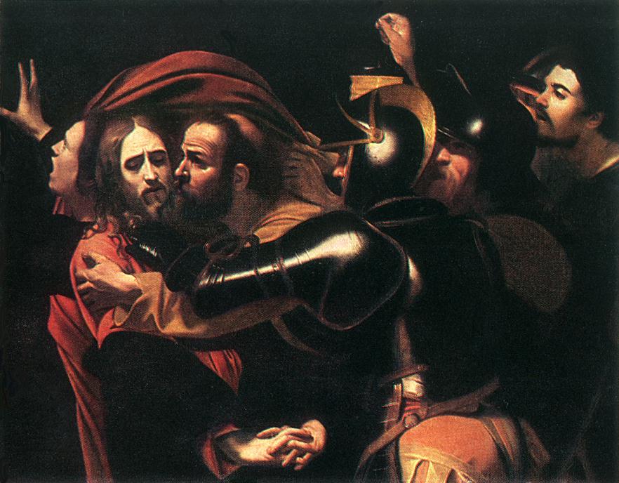  . <br> The Taking of Christ. c. 1598. Oil on canvas, 133 x 171 cm. Museum of Western European and Oriental Art, Odessa. 