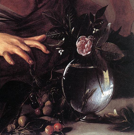 ,   () <br>Boy Bitten by a Lizard (detail) c. 1594 Oil on canvas National Gallery, London 
