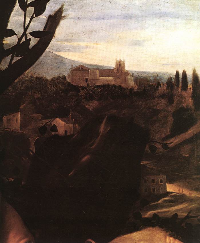   () <br> The Sacrifice of Isaac (detail). 1601-02. Oil on canvas, width of detail: 55 cm. Galleria degli Uffizi, Florence. 
