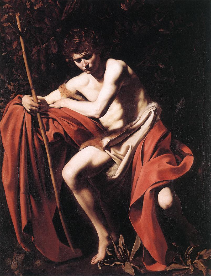    <br>  St. John the Baptist. c. 1604. Oil on canvas, 172,5 x 104,5 cm. Nelson-Atkins Museum of Art, Kansas City. 