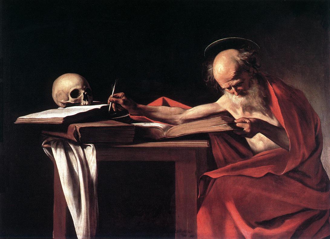  , 1606<br>  ,  <br> St Jerome. c. 1606. Oil on canvas, 112 x 157 cm. Galleria Borghese, Rome. 