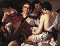 Музыканты <br> The Musicians. 1595-96. Oil on canvas, 92 x 118,5 cm. Metropolitan Museum of Art, New York