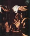 Мадонна Росарио (франмент)<br> Madonna del Rosario (detail). 1607. Oil on canvas, width of detail: 64 cm. Kunsthistorisches Museum, Vienna.