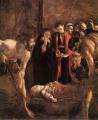Погребение Св.Лючии (фрагмент) <br> церковь Санта-Лучия, Сиракузы <br> Burial of St Lucy (detail). 1608. Oil on canvas, width of detail: 207 cm. Bellamo Museum, Syracuse.