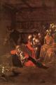 Поклонение пастухов <br>Adoration of the Shepherds. 1609. Oil on canvas, 314 x 211 cm. Museo Nazionale, Messina.