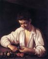Юноша, чистящий яблоко <br> Boy Peeling a Fruit c. 1593 Oil on canvas, 75,5 x 64,4 cm Longhi Collection, Rome