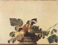 Корзина с фруктами <br> Пинакотека Амброзиана, Милан <br> Basket of Fruit. c. 1597. Oil on canvas, 31 x 47 cm. Pinacoteca Ambrosiana, Milan.