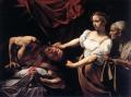 Юдифь, убивающая Олоферна <br> Judith Beheading Holofernes. c. 1598. Oil on canvas, 145 x 195 cm. Galleria Nazionale d'Arte Antica, Rome.