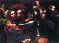 Разговор Христа. <br> Taking of Christ. c. 1598. Oil on canvas, 133,5 x 169,5 cm. National Gallery of Ireland, Dublin.