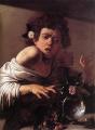Юноша, укушенный ящерецей <br> Boy Bitten by a Lizard c. 1594 Oil on canvas, 66 x 49,5 cm National Gallery, London