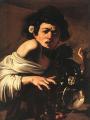 Юноша, укушенный ящерецей <br> Boy Bitten by a Lizard c. 1594 Oil on canvas, 65,8 x 52,3 cm Collezione Longhi, Florence