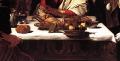 Ужин в Emmaus (фрагмент) <br> Supper at Emmaus (detail). 1601-02. Oil on canvas. National Gallery, London.