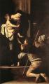 Madonna di Loreto. 1603-05. Oil on canvas, 260 x 150 cm. S. Agostino, Rome.