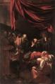 Смерть Марии<br> Лувр, Париж<br> The Death of the Virgin. 1606. Oil on canvas, 369 x 245 cm. Musee du Louvre, Paris.