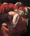 Смерть Марии (фрагмент) <br> Лувр, Париж<br> The Death of the Virgin (detail). 1605-06. Oil on canvas, width of detail: 97 cm. Musee du Louvre, Paris.