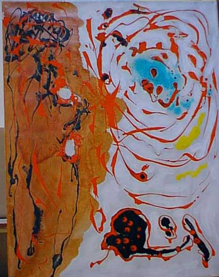   <br>A girl and the Sun<br>90x70, 2000 