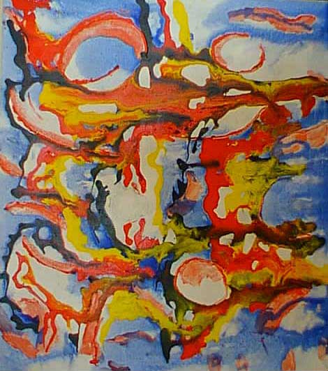   <br>A man with a rifle<br>80x70, 2001 