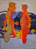   <br>Bathers in the Sunrise<br>120x90, 2001