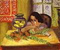 Женщина перед аквариумом. 1921. Холст, масло. Фонд Барнса, Линкольнский университет, Мерион, Пенсильвания, США