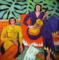 Музыка. 1939. Холст, масло. Художественная галерея Элбрайта Кноха, Буффало, Нью-Йорк, США