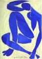 Ню, голубая IV. 1952.Вырезка из бумаги, гуашь. Музей Анри Матисса, Ницца, Франция