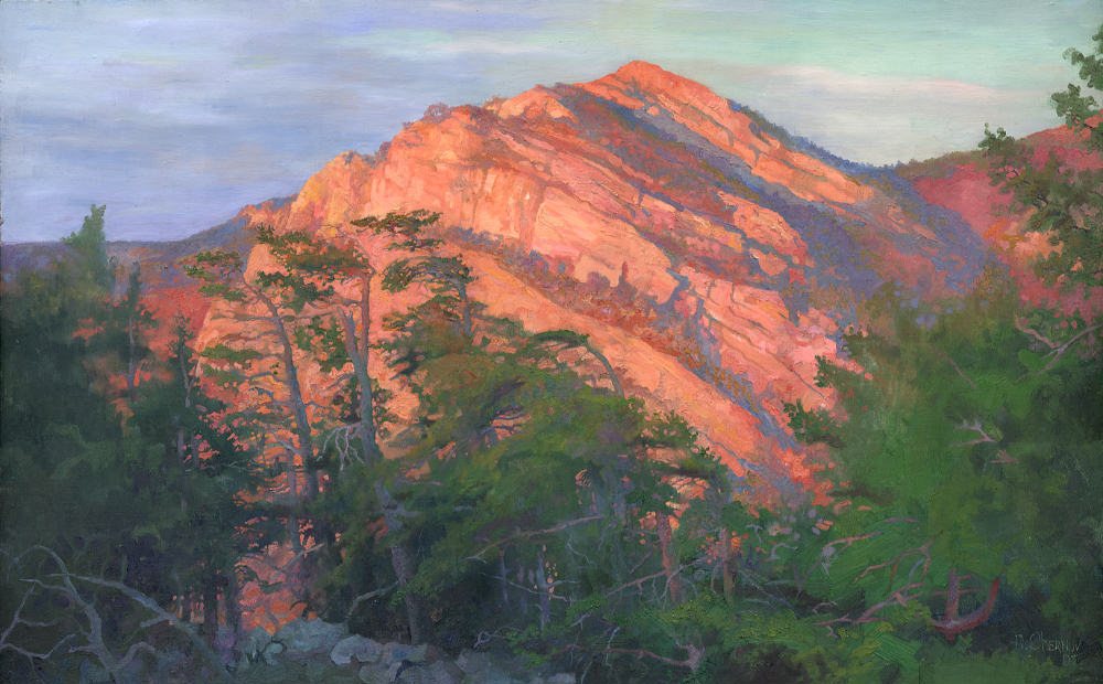 ������� ������� � �������� ����� / Red Dawn in the Crimean Mountains