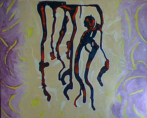 ������� � ����� (A man and giraffe)