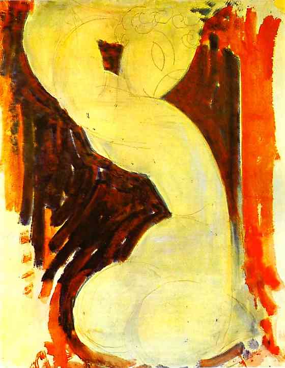 . 1913/14. Pencil and tempera on paper. 90 x 70 cm  .  
