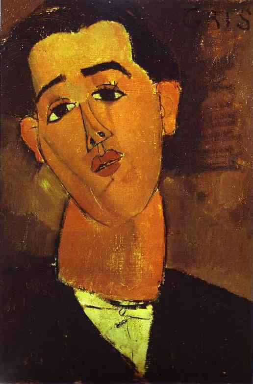 Portrait of Juan Gris. 1915.   . 55.5 x 38 cm. The Metropolitan Museum of Art, New York, USA. .  