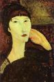 Adrienne (Woman with Bangs). 1917.   . 55.3 x 38.1 cm. The National Gallery of Art, Washington, DC, USA. 