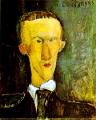 Portrait of Blaise Cendrars. 1918. Oil on cardboard. 61 x 50 cm.  . . 