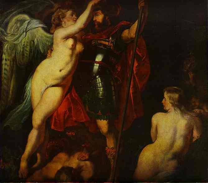 The Champion of Virtue (Mars), Crowned by the Goddess of Victory. 1615-1616.   .  , ,   