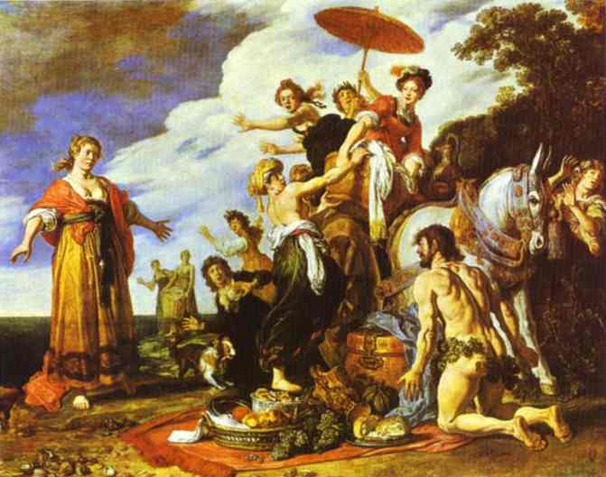 Odysseus and Nausicaa. 1619.   . Alte Pinakothek, Munich, Germany.   