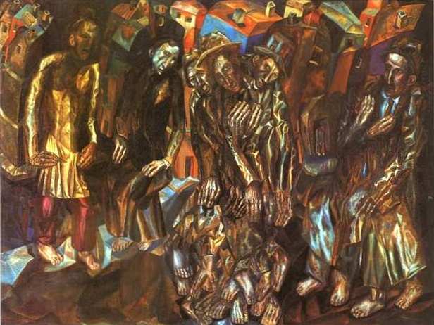  , 1914-1915<br>  .  <br>Regeneration of Man<br>Oil on canvas. The Russian Museum<br>116.5x154 cm 