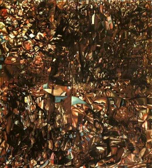 , 1916<br>  .  <br>Composition<br>Oil on canvas. Private collection<br>71.1x88.9 cm 