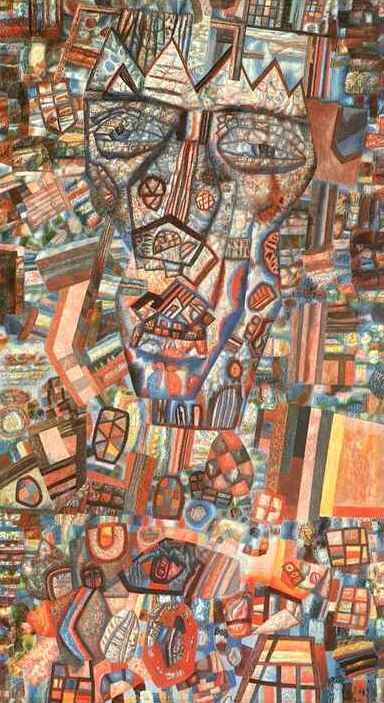  <br>  <br>The Formula of Imperialism<br>Oil on paper. The Russian Museum<br>69.2x38.2 cm 