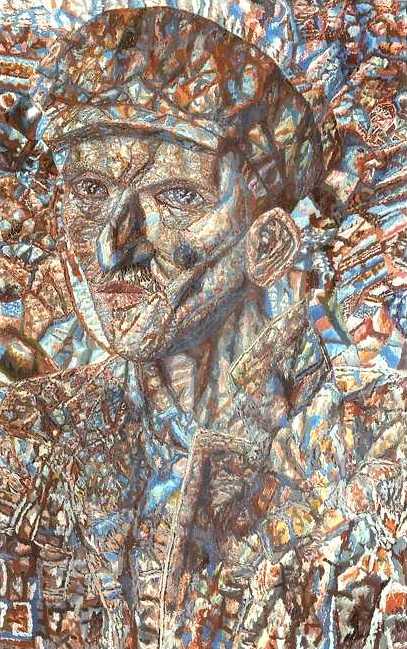   , 1930<br>  .  <br>A Worker in a Cap<br>Oil on cardboard. The Russian Museum<br>58.5x37.5 cm 