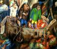   , 1912-1913<br>  .  <br>West and East<br>Oil on canvas. The Russian Museum<br>39.5x46 cm