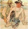  , 1913<br>,  .  <br>Italian Fishermen<br>Watercolor, graphite pencil on paper. The Russian Museum<br>16.5x16.4 cm