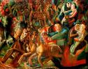 , 1913-1914<br>  .  <br>The Shrovetide<br>Oil on canvas. The Russian Museum<br>79x99 cm