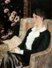   ( ), 1915<br>  .  <br>Portrait of E.N.Glebova (the Artist's Sister)<br>Oil on canvas. The Russian Museum<br>117x152.5 cm