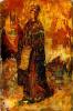   , 1908-1910.<br>  .  , <br>Icon of St.Ekaterina.<br>Tempera on canvas mounted on wood. Private collection, Paris<br>27x18 cm