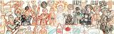  , 1920<br>, ,   .  <br>The Last Supper<br>Watercolor, Indian ink, brush on paper. The Russian Museum<br>16x49.1 cm