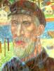 , 1931<br>  .  <br>Kolkhoznik (A Collective Farmer)<br>Oil on canvas. The Russian Museum<br>69.5x53 cm